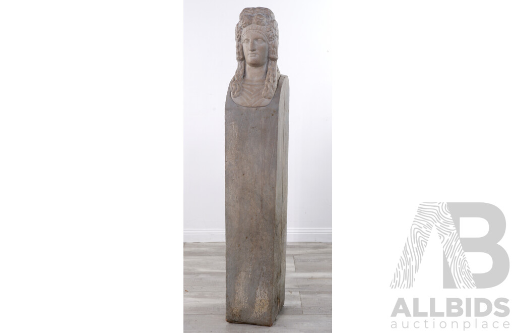 Cast Metal Bust of Salonia Matidia as Melpomene, Muse of Tragedy