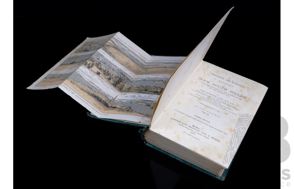 An Historical & Statistical Account of NSW, J D Lang, Volume II, Sampson, Low, Marston, Low & Searle, London, 1875, Hardcover