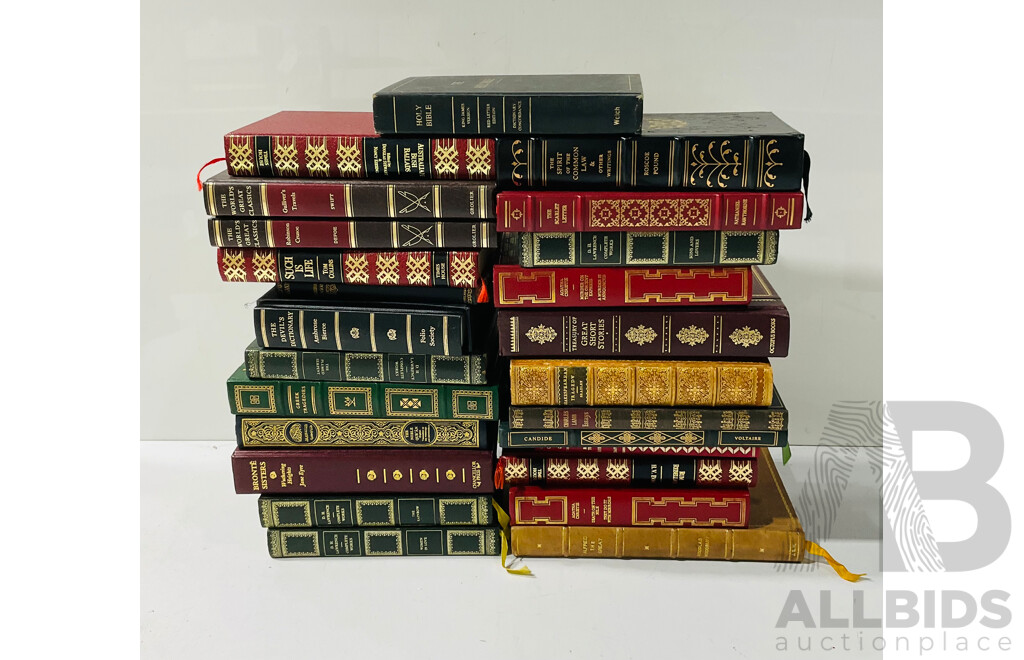 Collection Vintage and Other Books, Mostly Great Literature, Some in Fancy Bindings