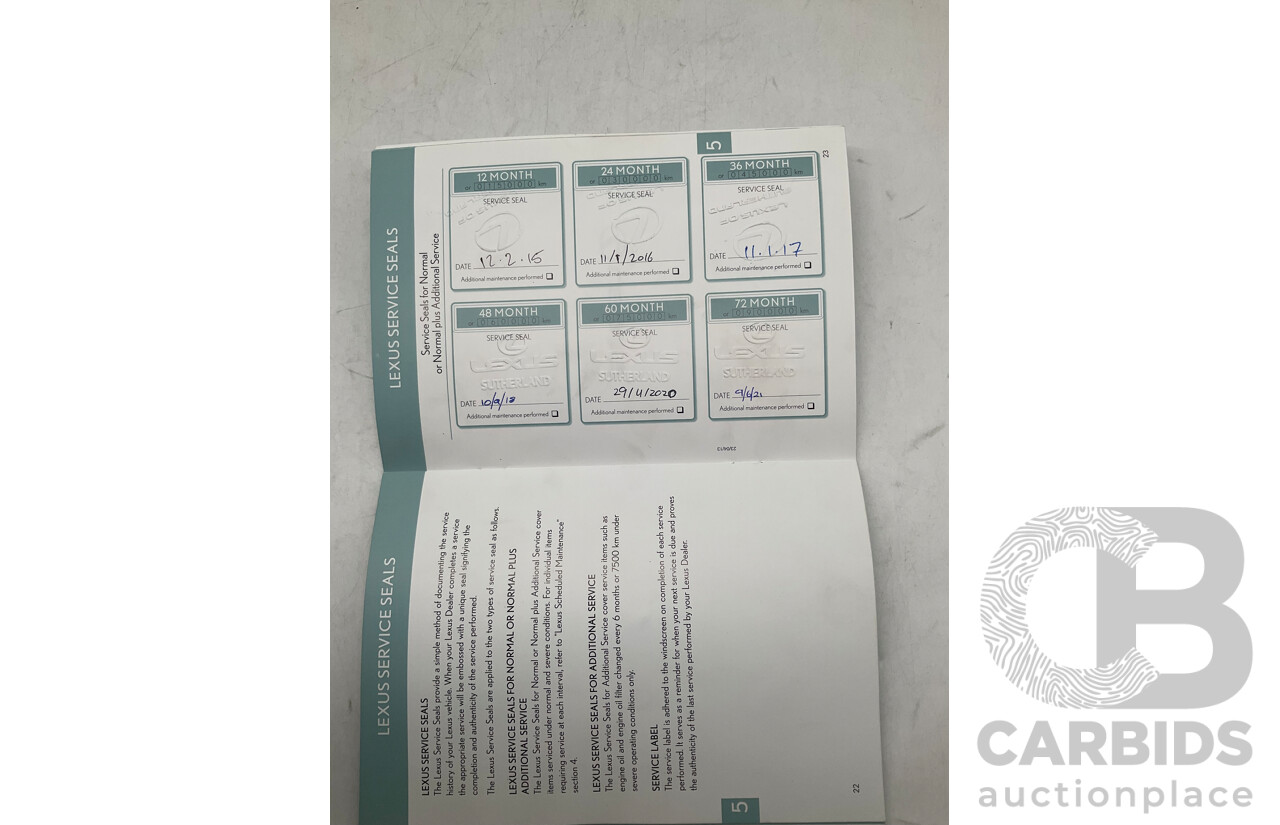 11/2013 Lexus Es300h Sports Luxury AVV60R 4d Sedan Metallic Silver 2.5L - Hybrid