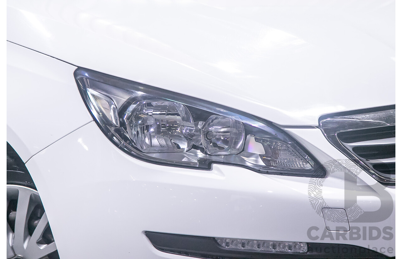 10/2014 Peugeot 308 Access T9 5d Hatchback White Turbo 1.2L