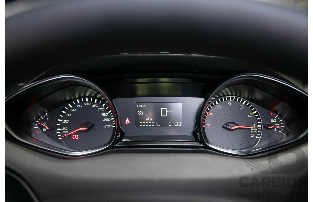 10/2014 Peugeot 308 Access T9 5d Hatchback White Turbo 1.2L