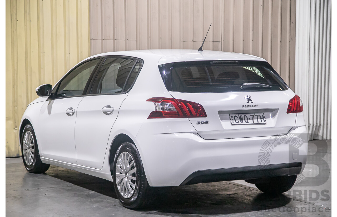 10/2014 Peugeot 308 Access T9 5d Hatchback White Turbo 1.2L