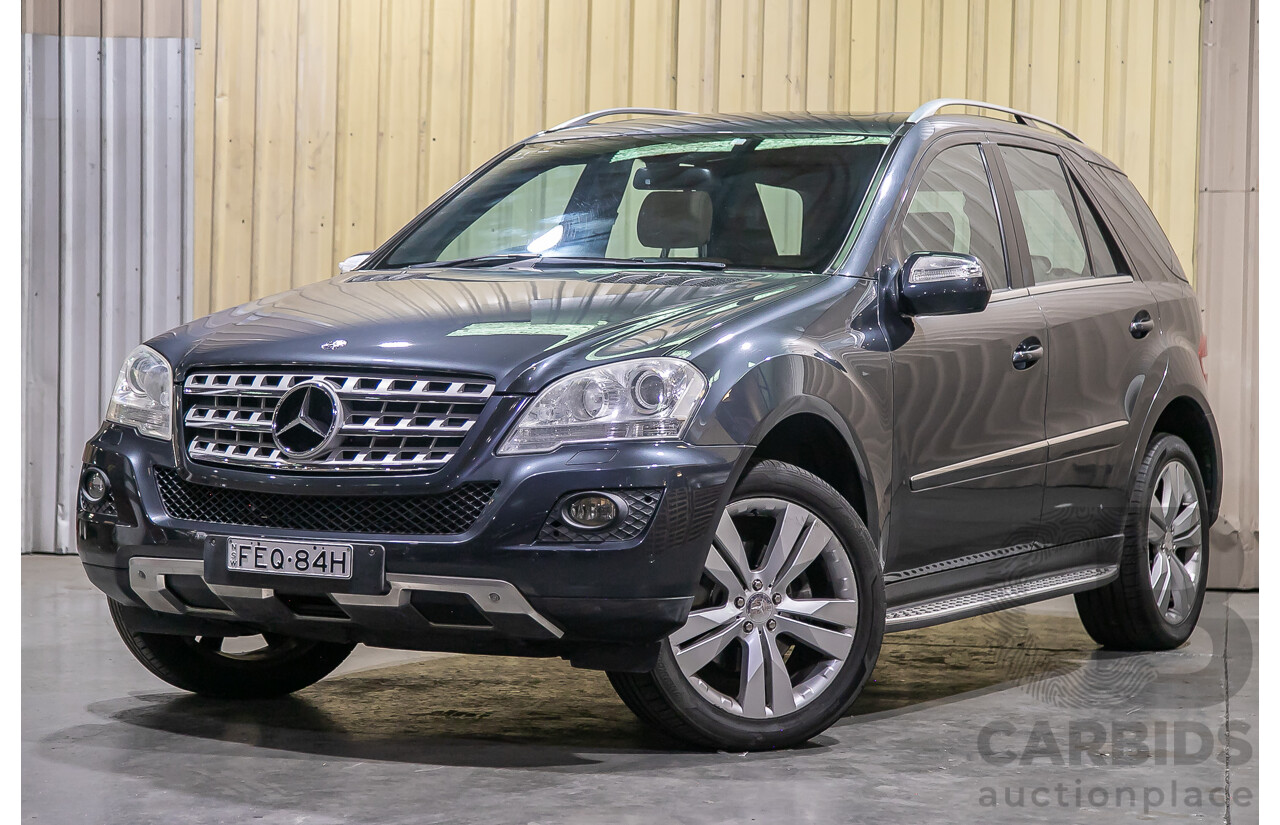 4/2010 Mercedes Benz ML350 (4x4) W164 MY10 4d Wagon Tenorite Grey Metallic V6 3.5L