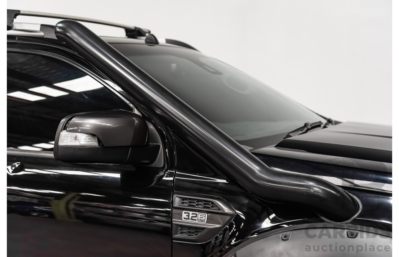 1/2018 Ford Ranger Wildtrak 3.2 (4x4) PX MKII Dual Cab P/Up Black Turbo Diesel 3.2L - Modified