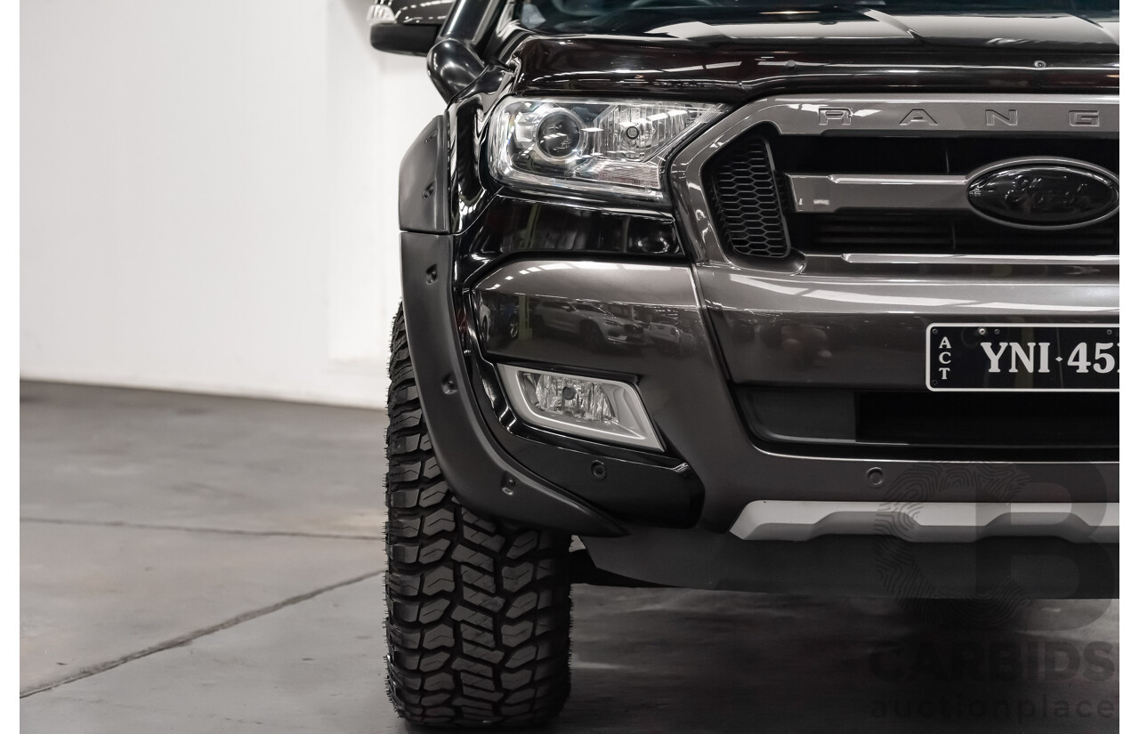 1/2018 Ford Ranger Wildtrak 3.2 (4x4) PX MKII Dual Cab P/Up Black Turbo Diesel 3.2L - Modified
