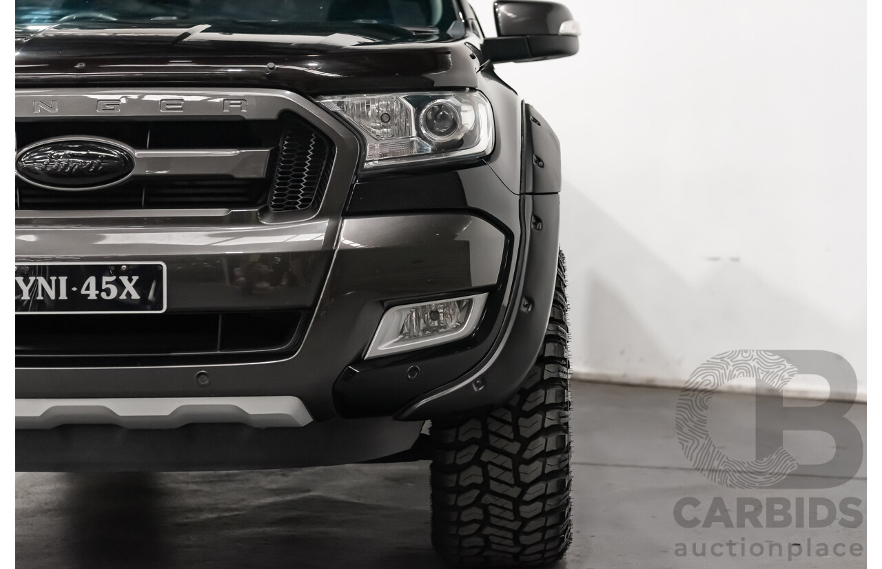 1/2018 Ford Ranger Wildtrak 3.2 (4x4) PX MKII Dual Cab P/Up Black Turbo Diesel 3.2L - Modified