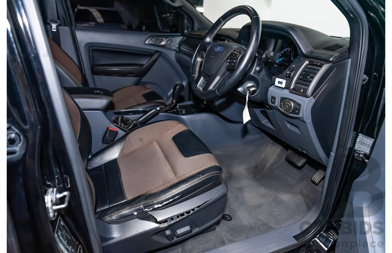 1/2018 Ford Ranger Wildtrak 3.2 (4x4) PX MKII Dual Cab P/Up Black Turbo Diesel 3.2L - Modified