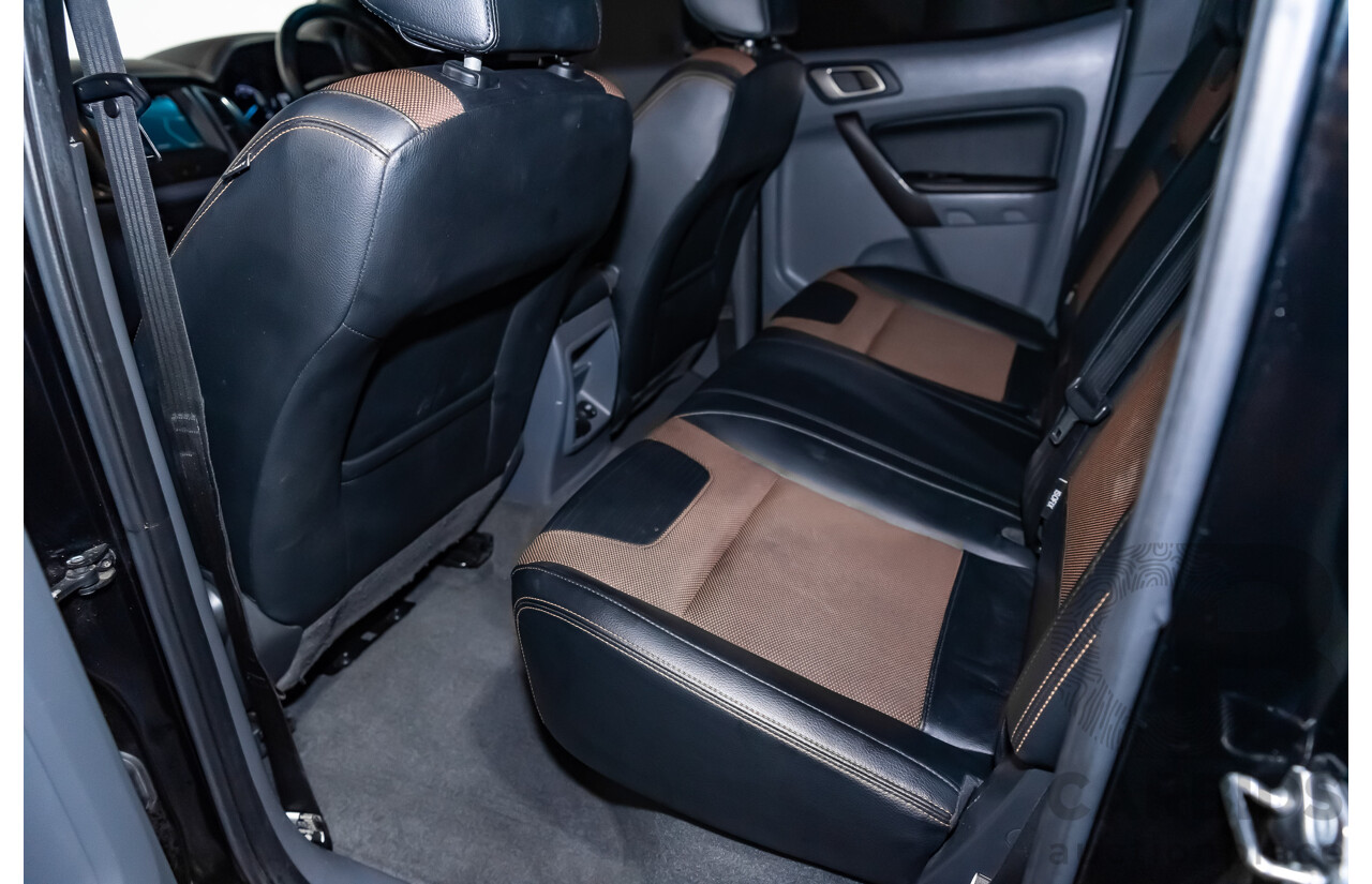 1/2018 Ford Ranger Wildtrak 3.2 (4x4) PX MKII Dual Cab P/Up Black Turbo Diesel 3.2L - Modified