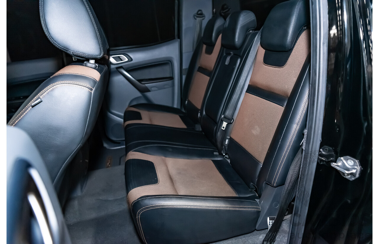 1/2018 Ford Ranger Wildtrak 3.2 (4x4) PX MKII Dual Cab P/Up Black Turbo Diesel 3.2L - Modified