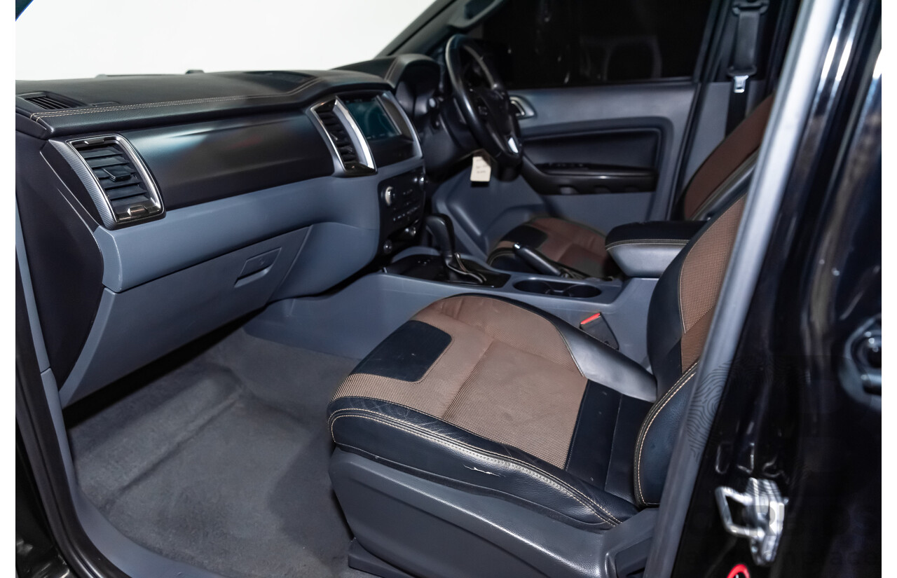 1/2018 Ford Ranger Wildtrak 3.2 (4x4) PX MKII Dual Cab P/Up Black Turbo Diesel 3.2L - Modified