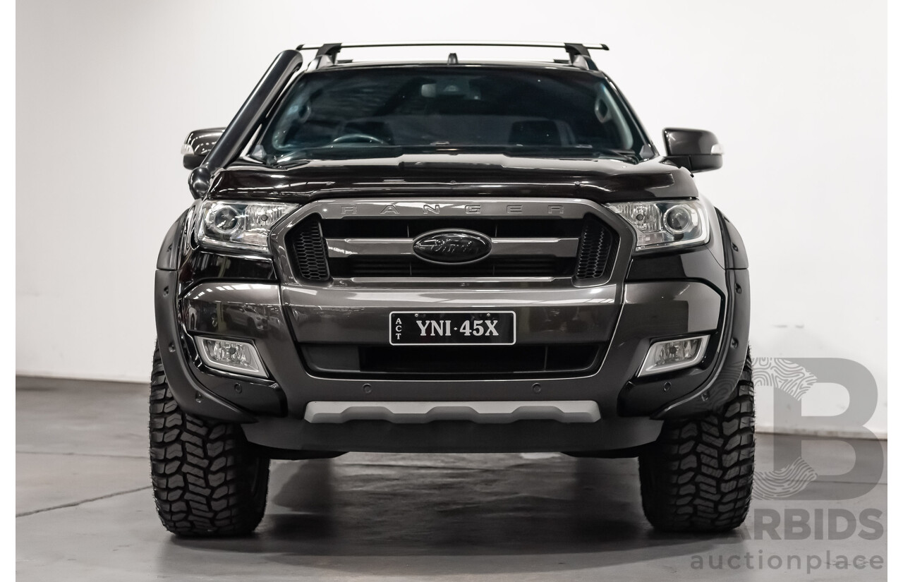 1/2018 Ford Ranger Wildtrak 3.2 (4x4) PX MKII Dual Cab P/Up Black Turbo Diesel 3.2L - Modified