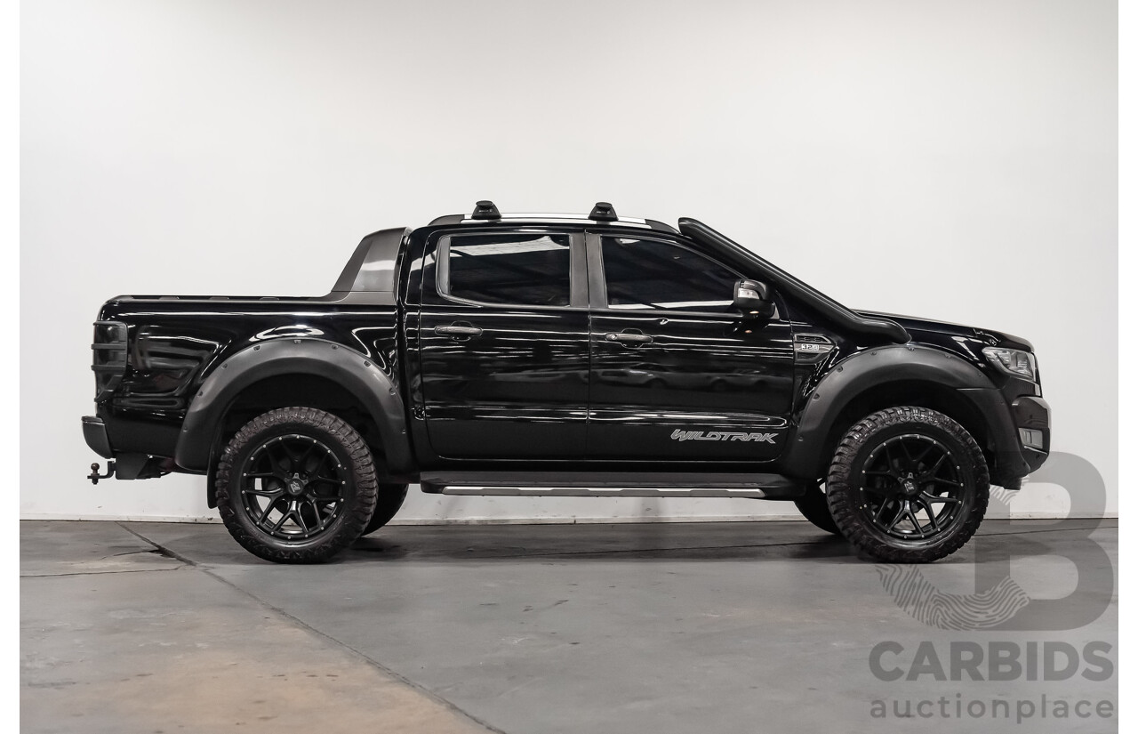 1/2018 Ford Ranger Wildtrak 3.2 (4x4) PX MKII Dual Cab P/Up Black Turbo Diesel 3.2L - Modified