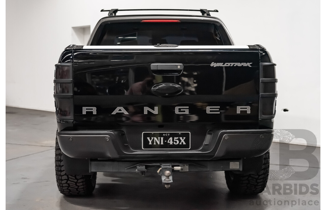 1/2018 Ford Ranger Wildtrak 3.2 (4x4) PX MKII Dual Cab P/Up Black Turbo Diesel 3.2L - Modified