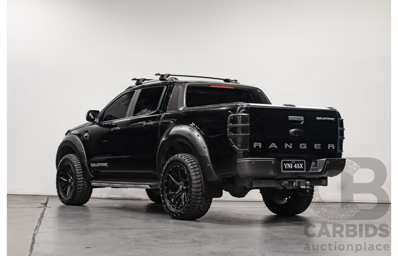 1/2018 Ford Ranger Wildtrak 3.2 (4x4) PX MKII Dual Cab P/Up Black Turbo Diesel 3.2L - Modified