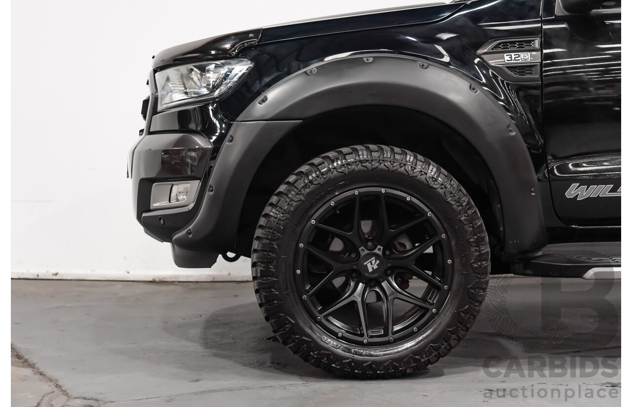 1/2018 Ford Ranger Wildtrak 3.2 (4x4) PX MKII Dual Cab P/Up Black Turbo Diesel 3.2L - Modified