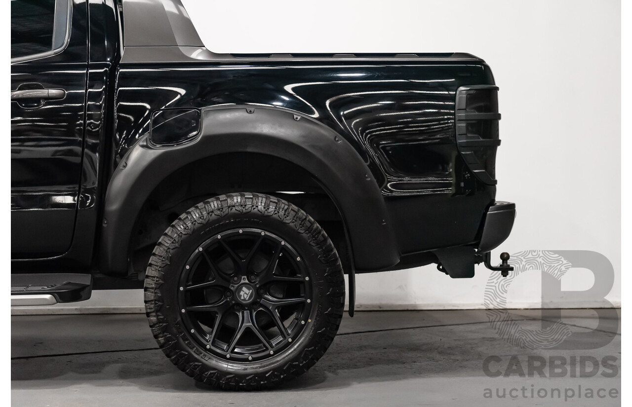 1/2018 Ford Ranger Wildtrak 3.2 (4x4) PX MKII Dual Cab P/Up Black Turbo Diesel 3.2L - Modified