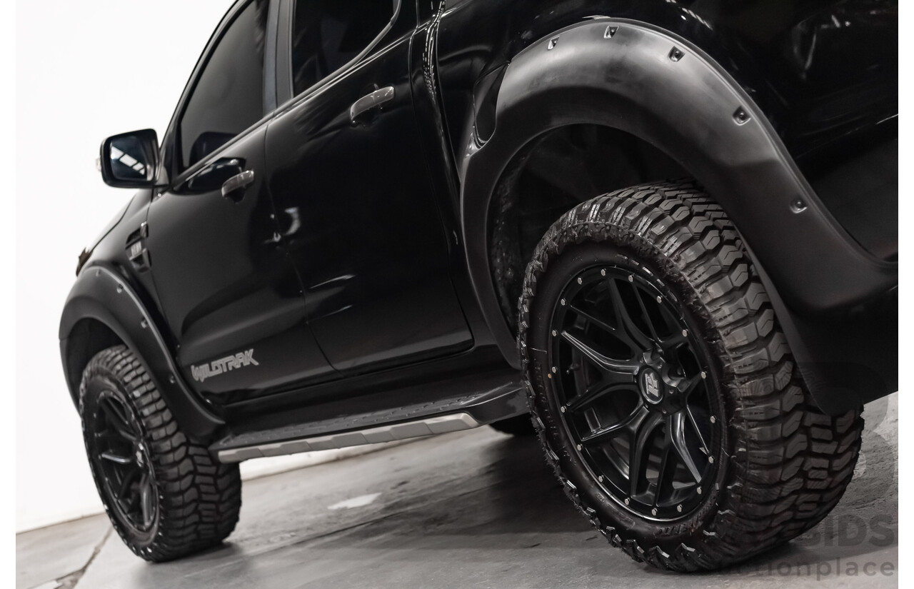 1/2018 Ford Ranger Wildtrak 3.2 (4x4) PX MKII Dual Cab P/Up Black Turbo Diesel 3.2L - Modified