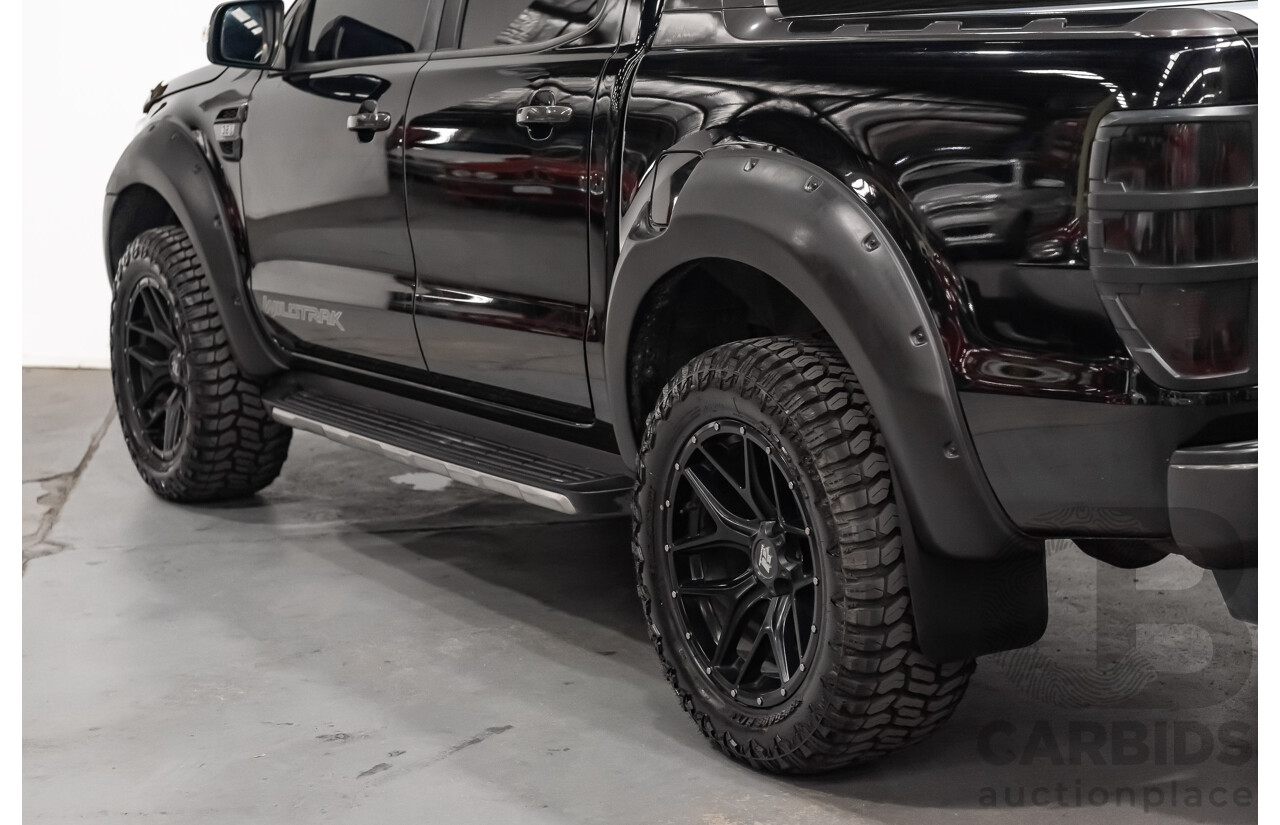 1/2018 Ford Ranger Wildtrak 3.2 (4x4) PX MKII Dual Cab P/Up Black Turbo Diesel 3.2L - Modified