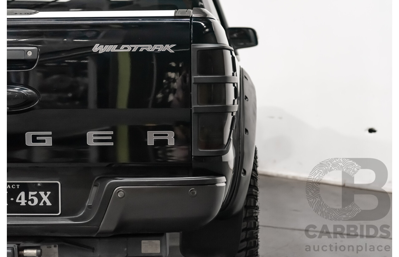 1/2018 Ford Ranger Wildtrak 3.2 (4x4) PX MKII Dual Cab P/Up Black Turbo Diesel 3.2L - Modified