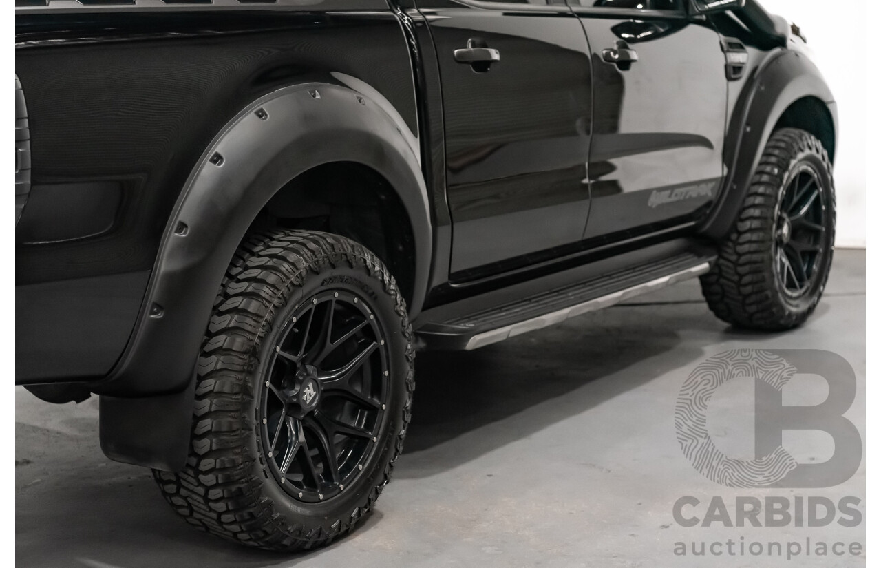 1/2018 Ford Ranger Wildtrak 3.2 (4x4) PX MKII Dual Cab P/Up Black Turbo Diesel 3.2L - Modified