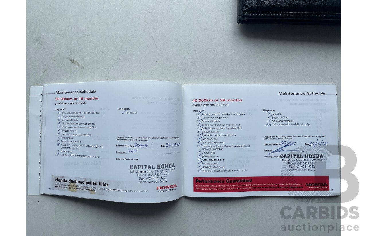 03/06 Honda Civic VTi-L FWD 40 4D Sedan Blue 1.8L