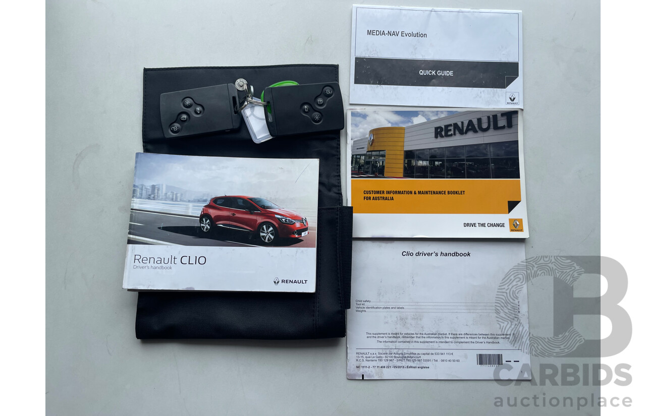 01/17 Renault Clio EXPRESSION FWD X98 5D Hatchback White 1.2L