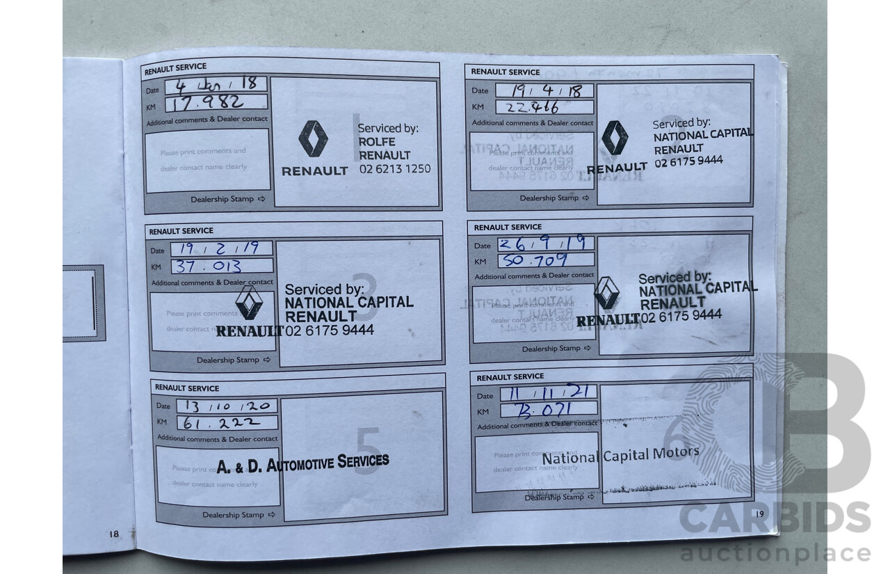 01/17 Renault Clio EXPRESSION FWD X98 5D Hatchback White 1.2L