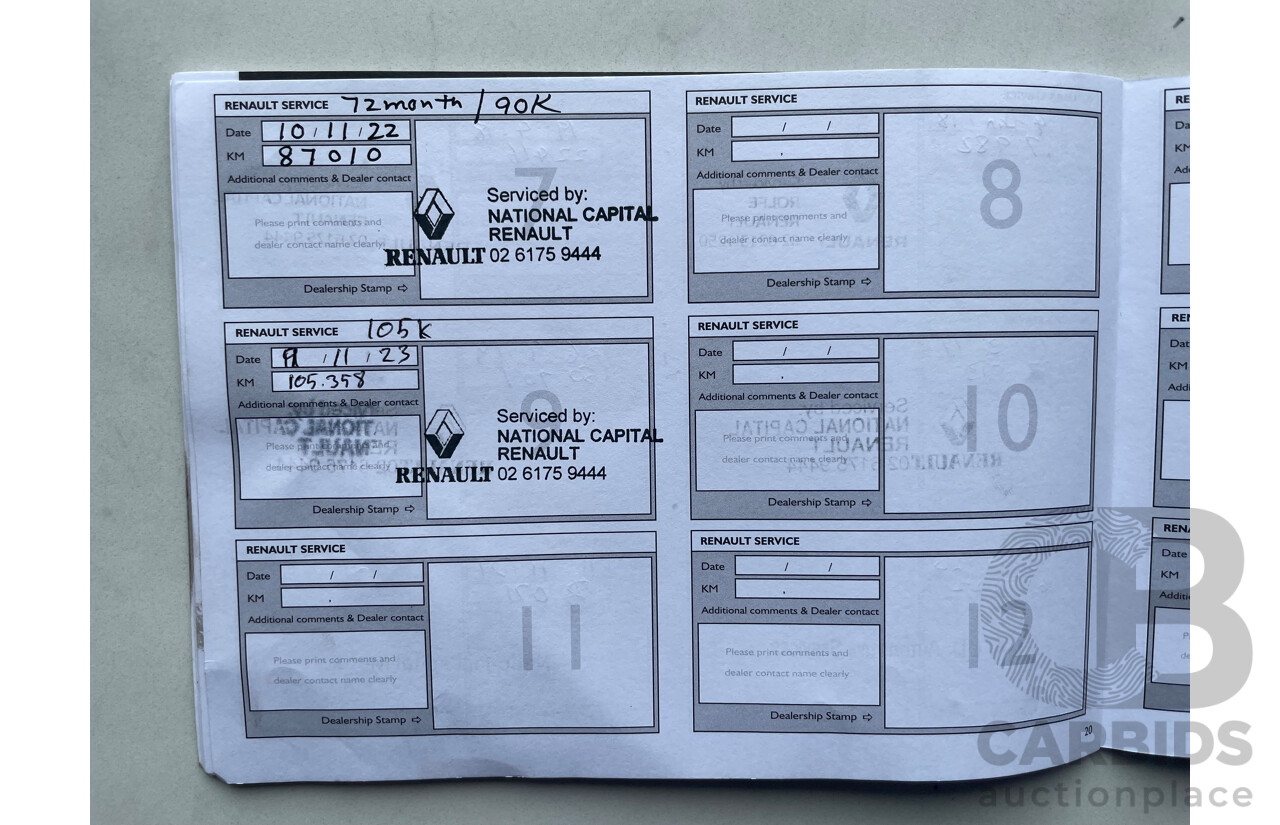 01/17 Renault Clio EXPRESSION FWD X98 5D Hatchback White 1.2L