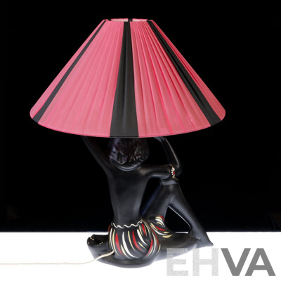 Genuine Vintage Australian Barsony Hawaiian Lady Lamp, FL27