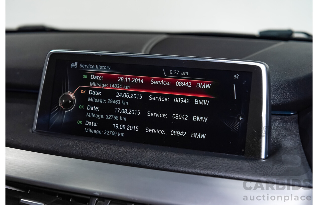 12/2013 BMW X5 Xdrive 30d (AWD) F15 4d Wagon Black Turbo Diesel 3.0L