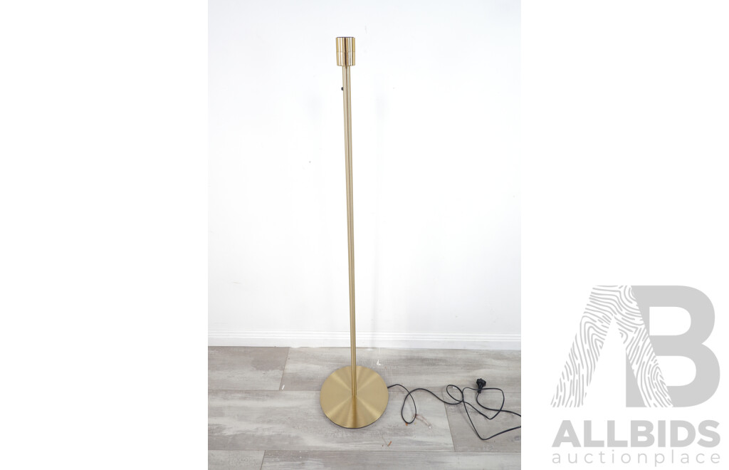 Modern Brass Tone Floor Lamp