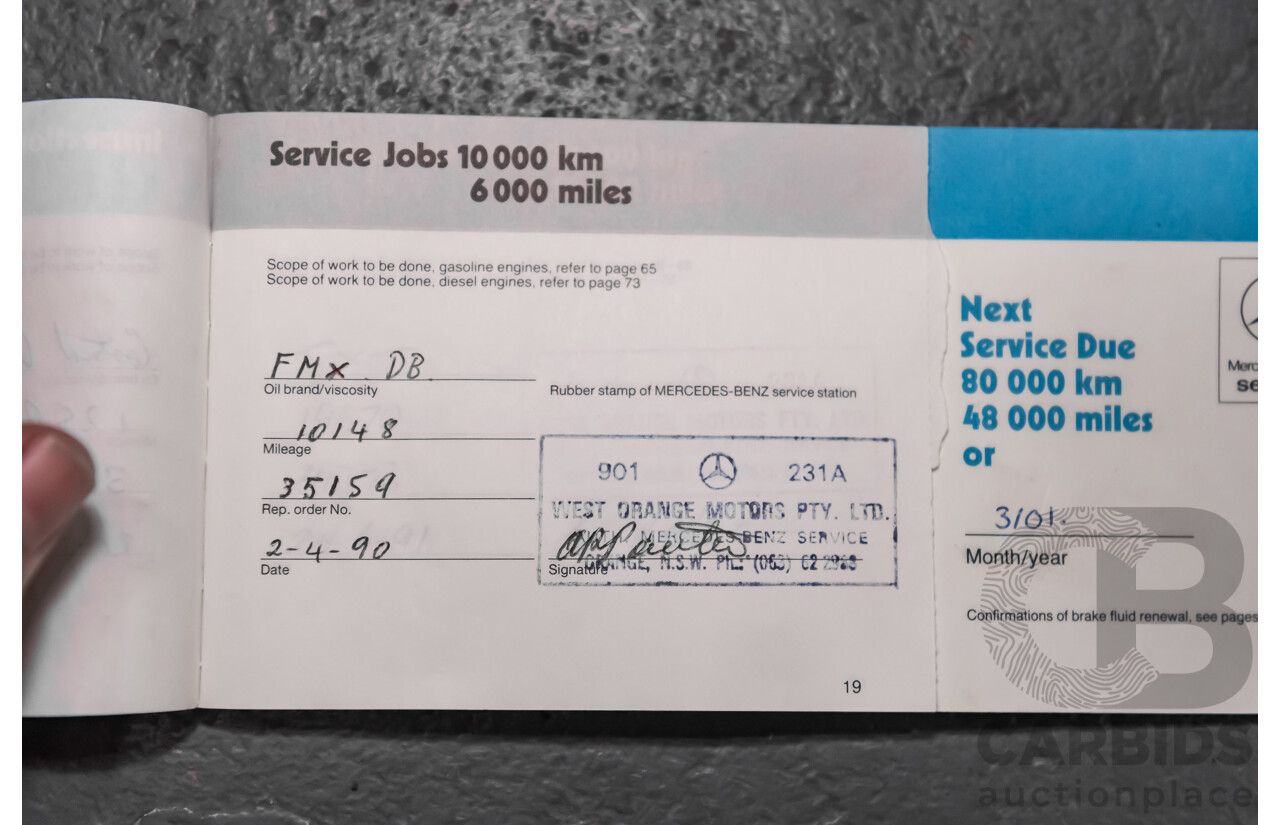 3/1989 Mercedes Benz 420 SEL W126 4d Sedan Silver V8 4.2L