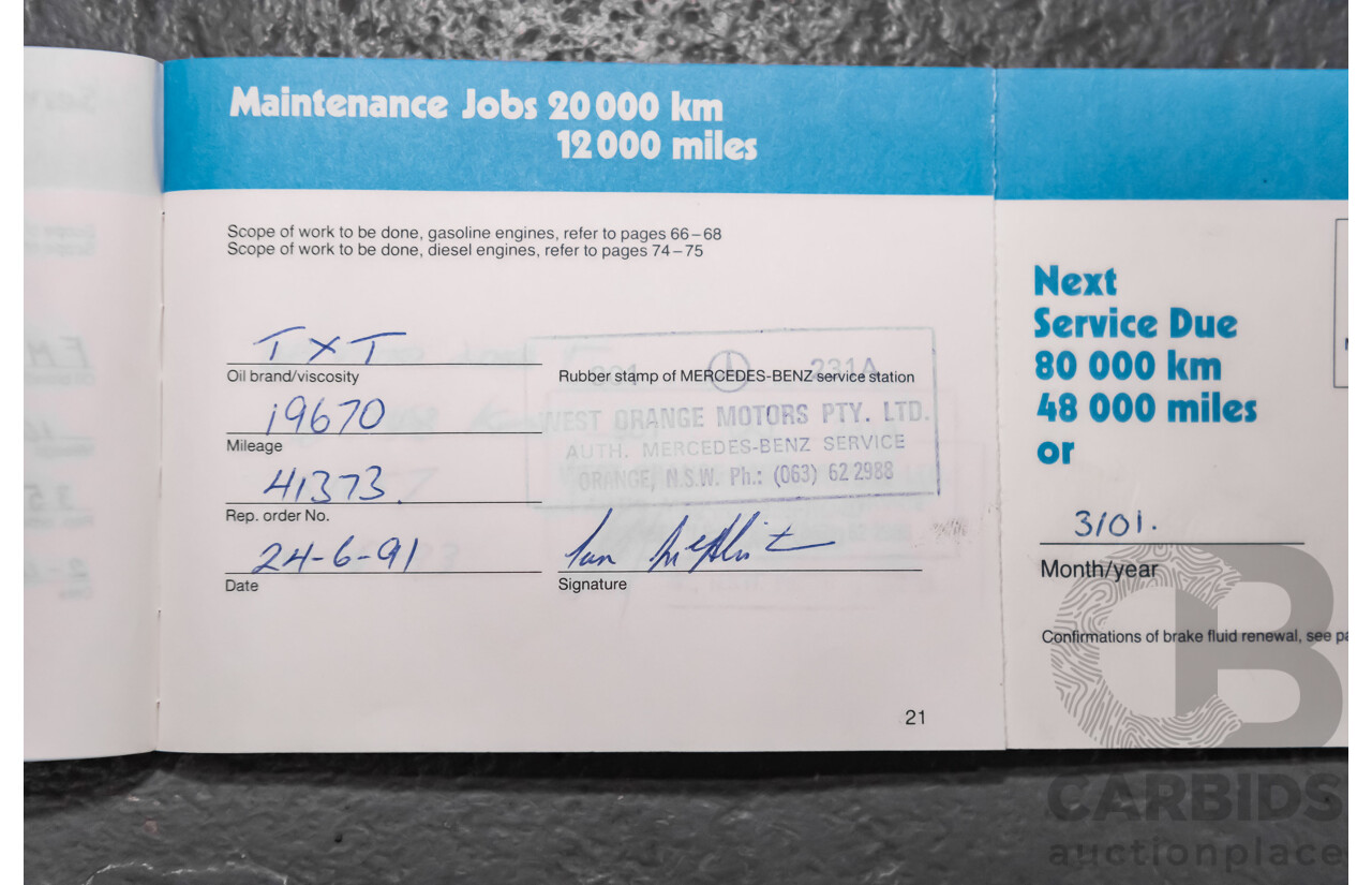 3/1989 Mercedes Benz 420 SEL W126 4d Sedan Silver V8 4.2L