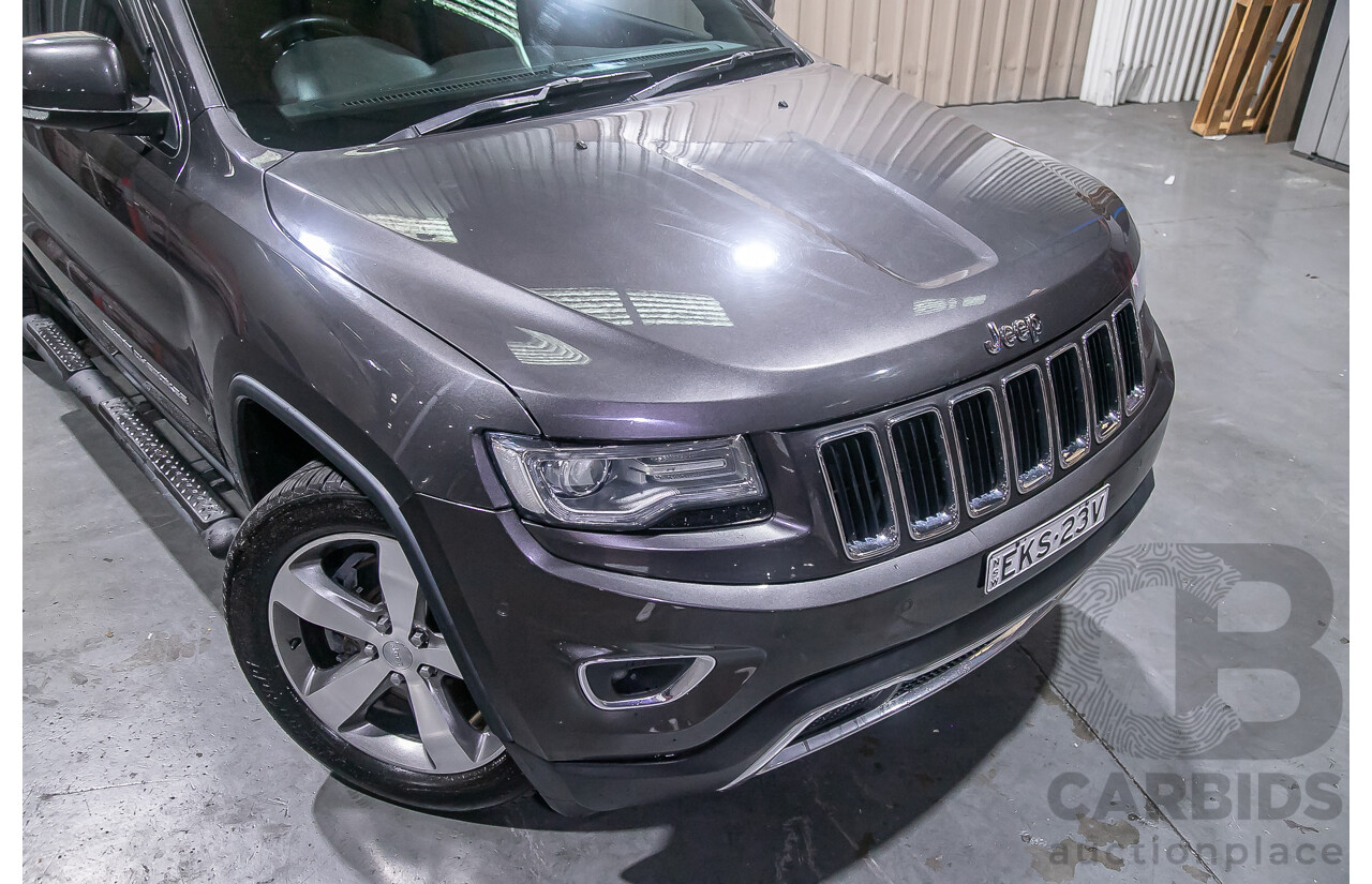 12/2013 Jeep Grand Cherokee Limited (4x4) WK MY13 4d Wagon Metallic Grey Turbo Diesel V6 3.0L