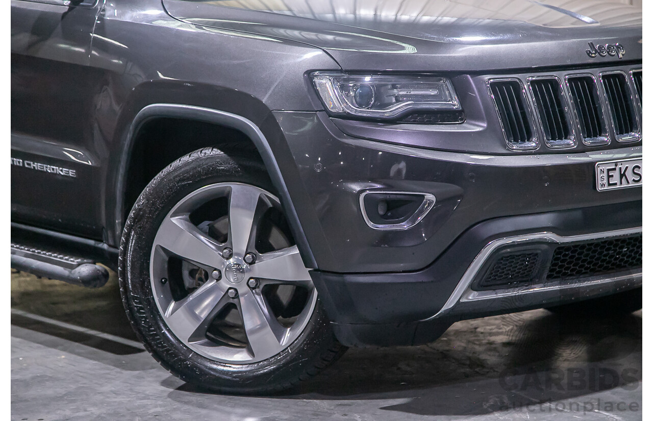 12/2013 Jeep Grand Cherokee Limited (4x4) WK MY13 4d Wagon Metallic Grey Turbo Diesel V6 3.0L