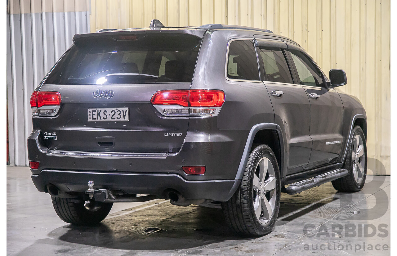 12/2013 Jeep Grand Cherokee Limited (4x4) WK MY13 4d Wagon Metallic Grey Turbo Diesel V6 3.0L
