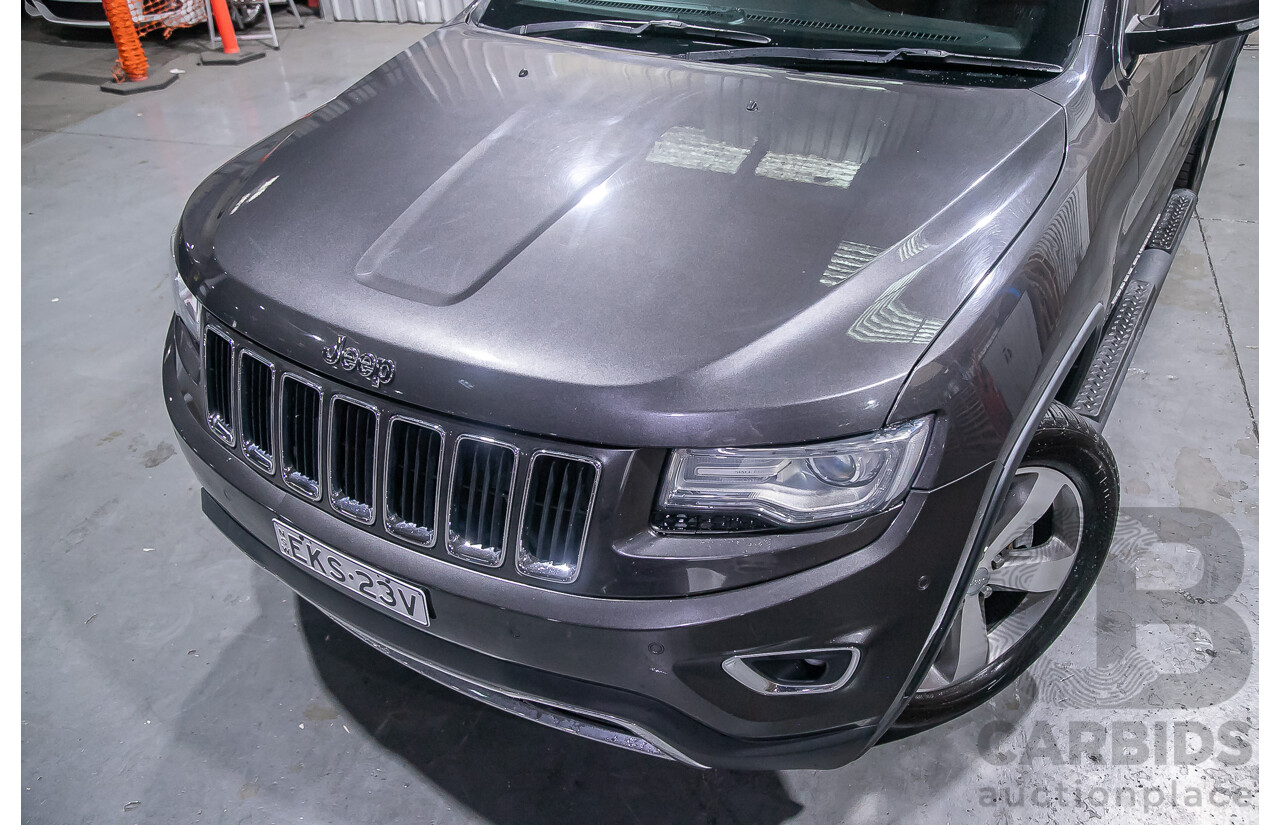 12/2013 Jeep Grand Cherokee Limited (4x4) WK MY13 4d Wagon Metallic Grey Turbo Diesel V6 3.0L
