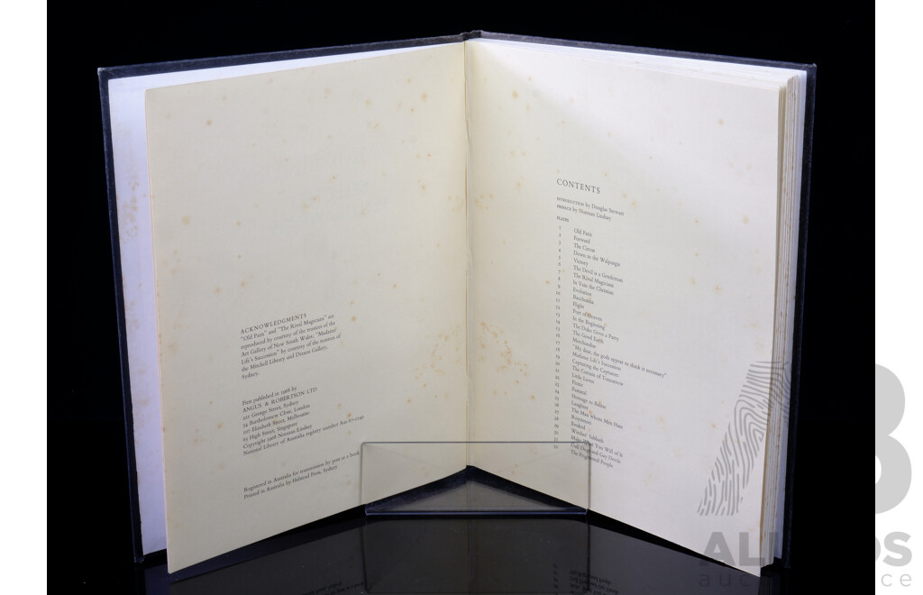 Norman Lindsay Pen Drawings, Angus & Robertson, Sydney 1968, Including 60 Plates