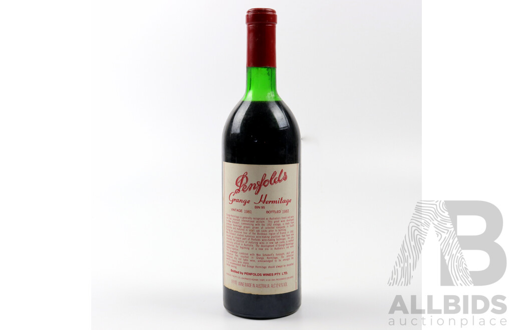 Penfolds Bin 95 Grange, Vintage 1981
