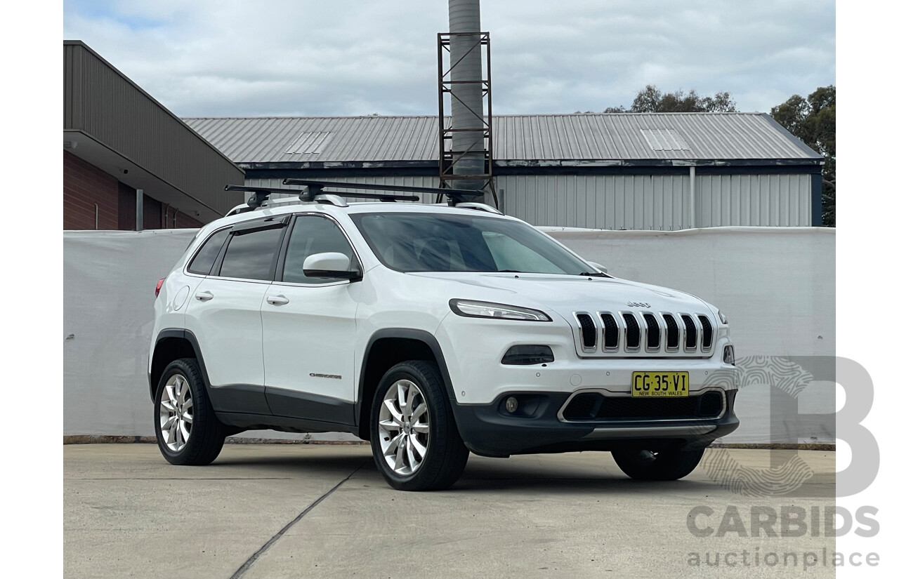 04/17 Jeep Cherokee LIMITED (4x4) 4x4 KL MY15 4D Wagon White 2.0L