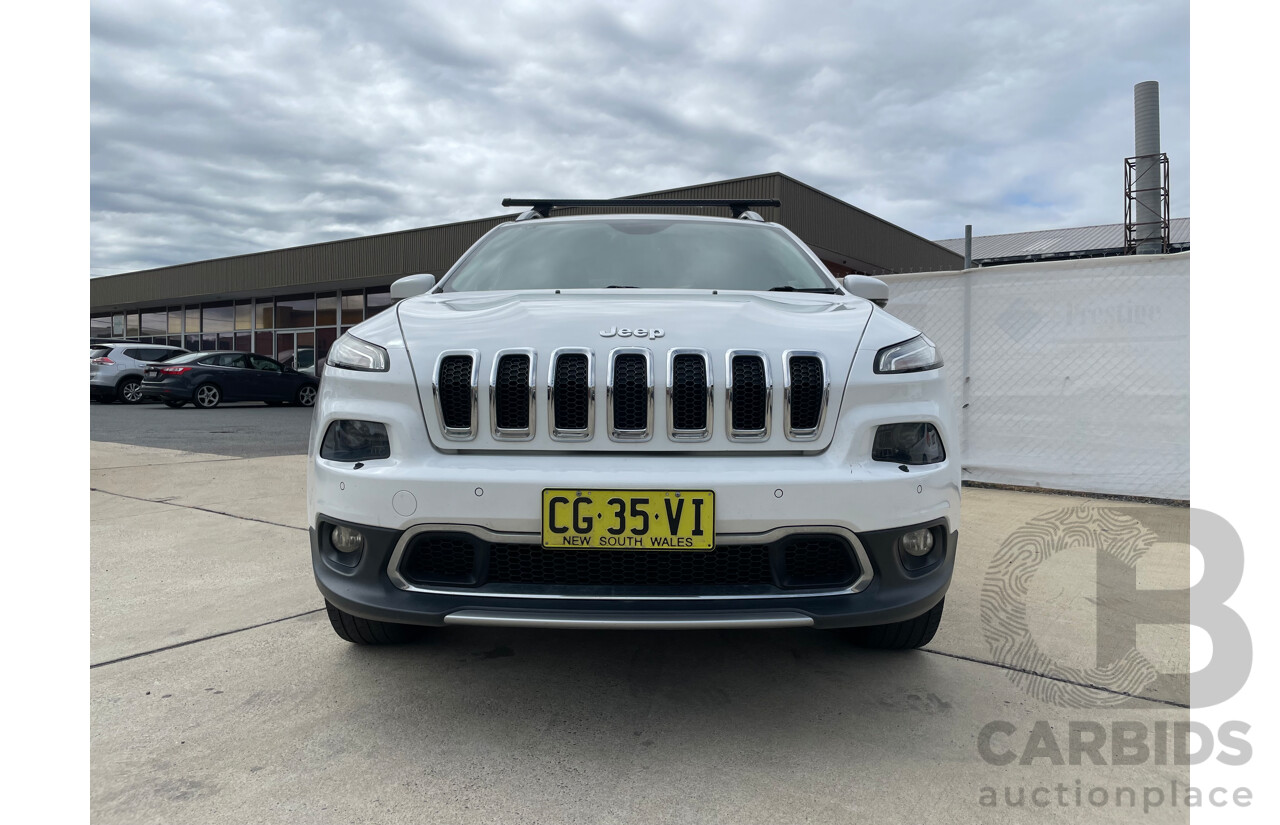 04/17 Jeep Cherokee LIMITED (4x4) 4x4 KL MY15 4D Wagon White 2.0L