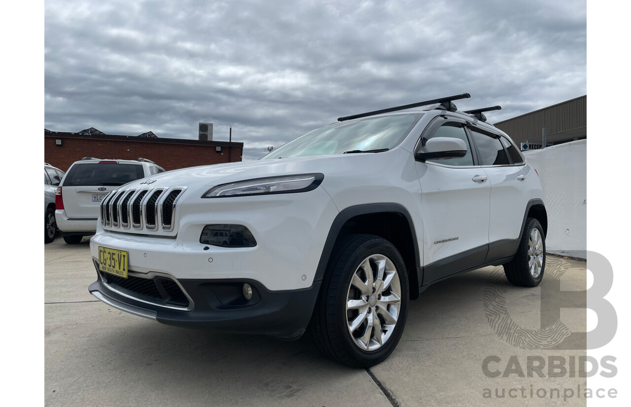 04/17 Jeep Cherokee LIMITED (4x4) 4x4 KL MY15 4D Wagon White 2.0L