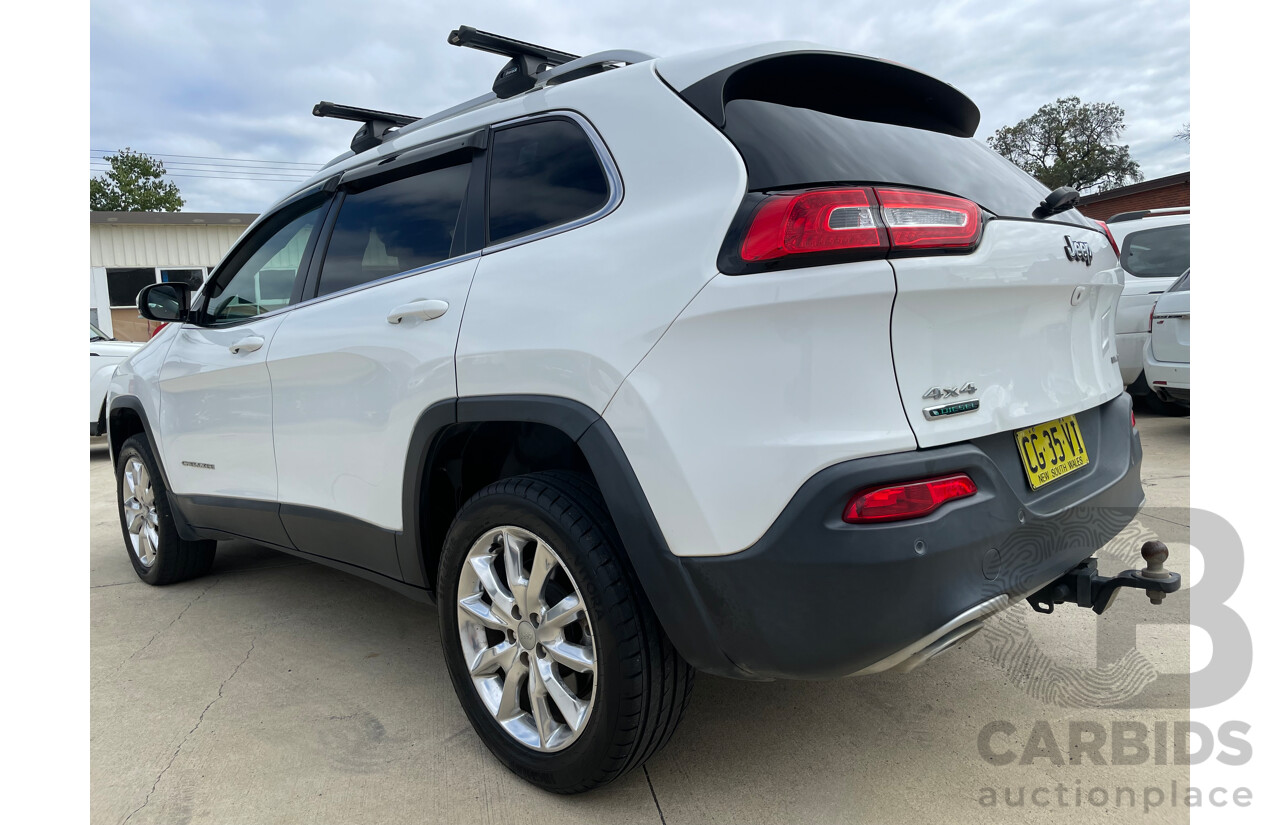 04/17 Jeep Cherokee LIMITED (4x4) 4x4 KL MY15 4D Wagon White 2.0L