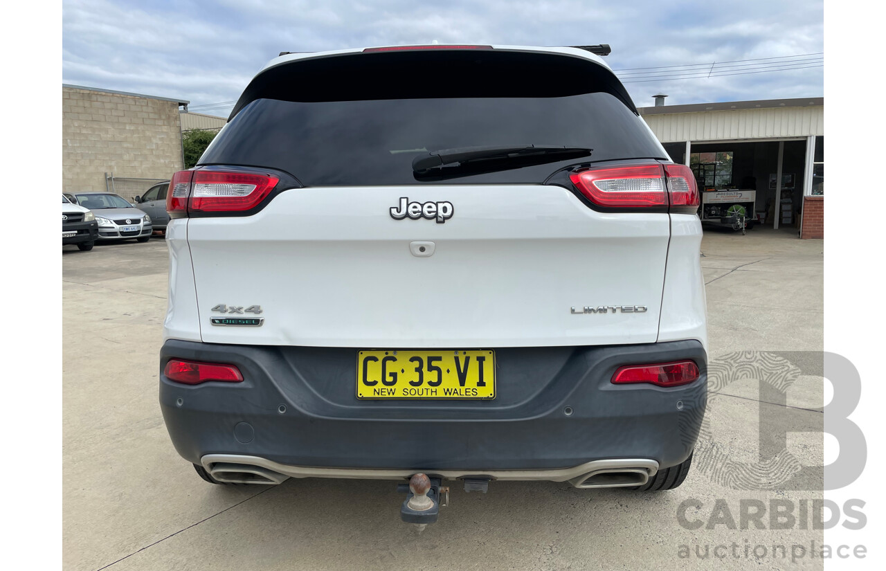 04/17 Jeep Cherokee LIMITED (4x4) 4x4 KL MY15 4D Wagon White 2.0L