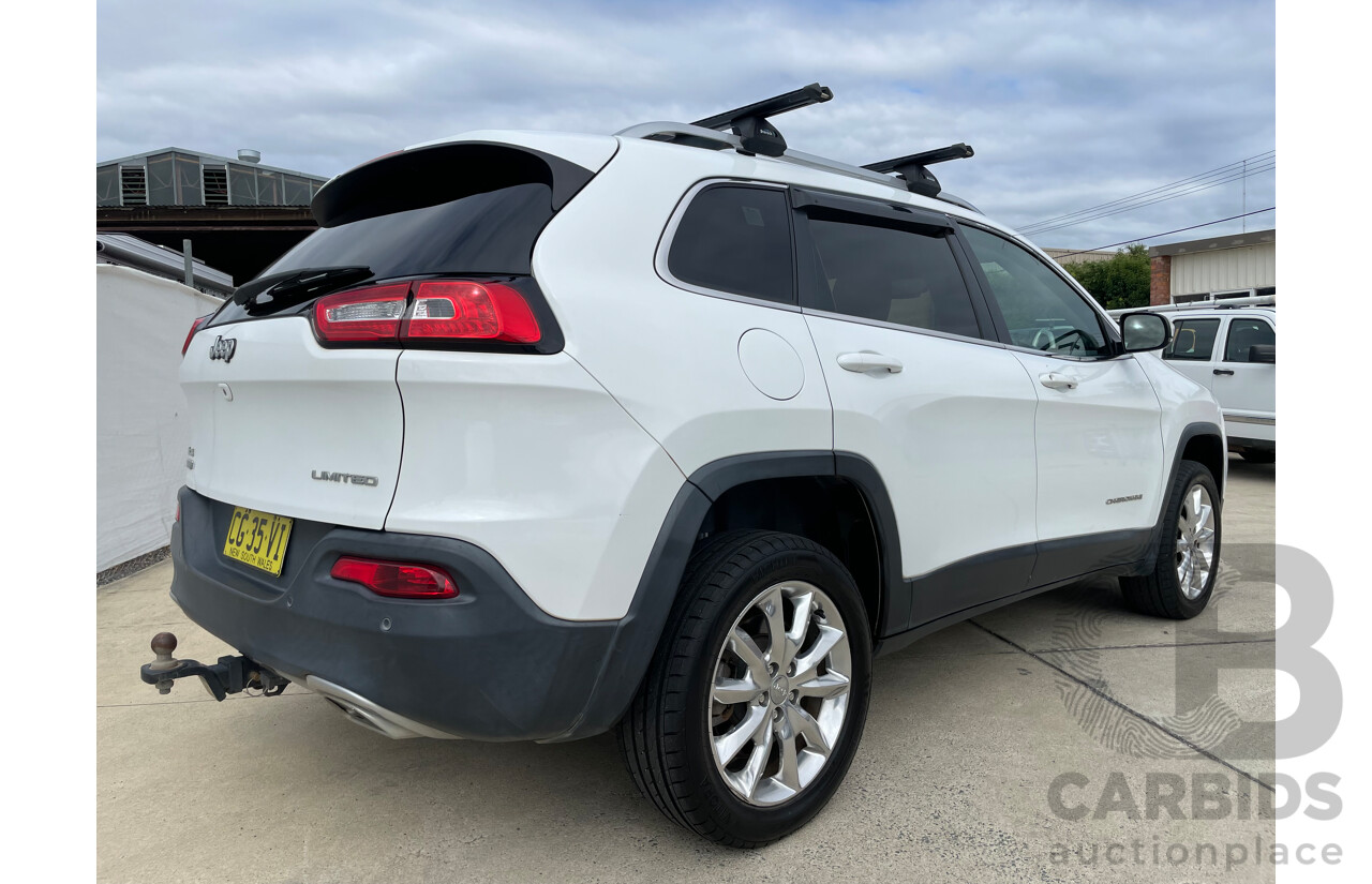 04/17 Jeep Cherokee LIMITED (4x4) 4x4 KL MY15 4D Wagon White 2.0L