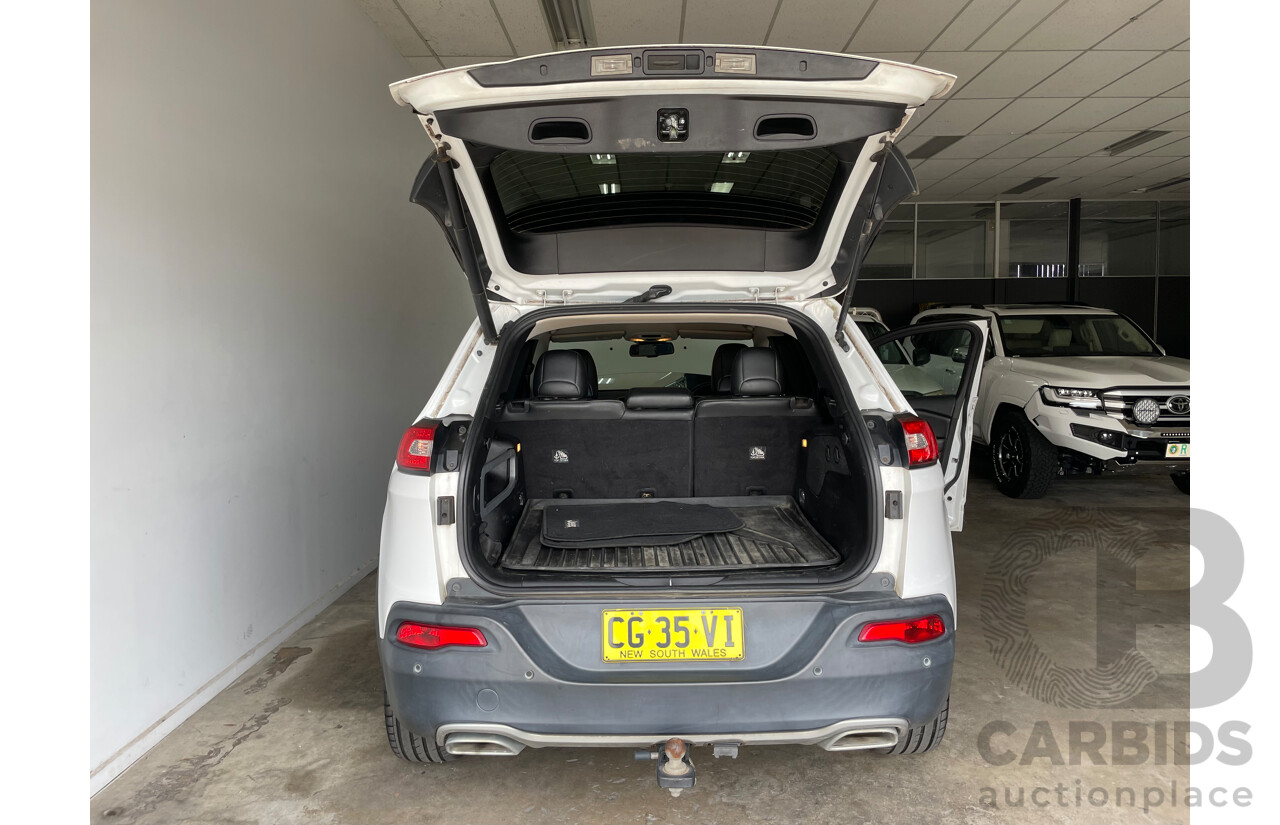 04/17 Jeep Cherokee LIMITED (4x4) 4x4 KL MY15 4D Wagon White 2.0L