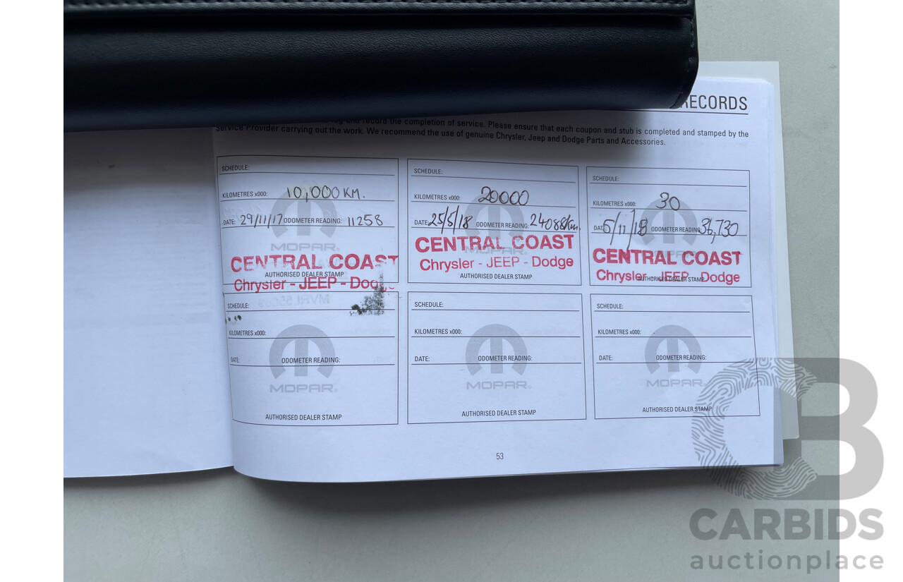 04/17 Jeep Cherokee LIMITED (4x4) 4x4 KL MY15 4D Wagon White 2.0L