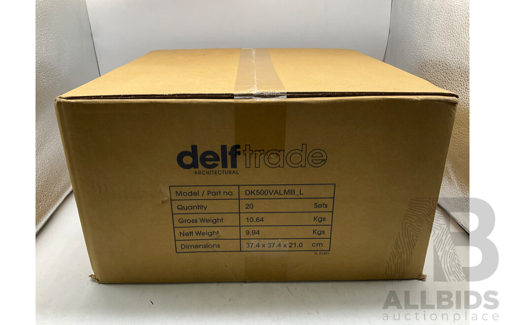 DELF TRADE Stainless Steel Valencia Entrance Knob Set (X20) - Total ORP $1,049.99