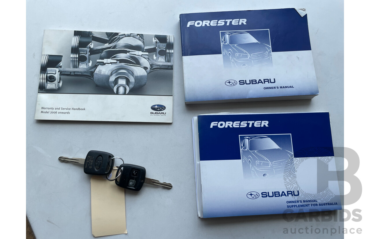 12/07 Subaru Forester X AWD MY07 4D Wagon Blue 2.5L